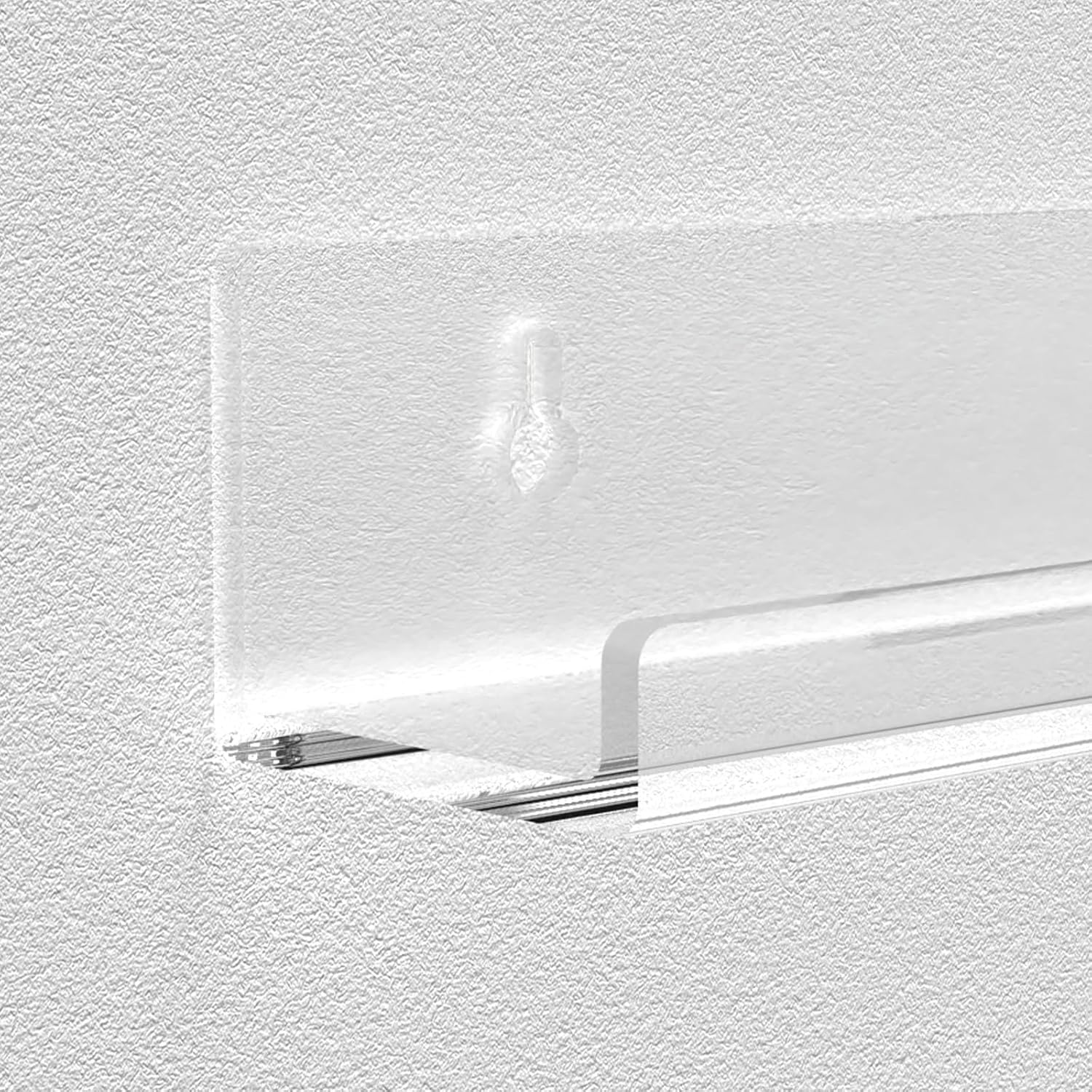 Adeptus Mechanicus 8 Pack 12-inch Vinyl Record Wall Mount, Clear Acrylic Album Record Holder Display, Collector's Item