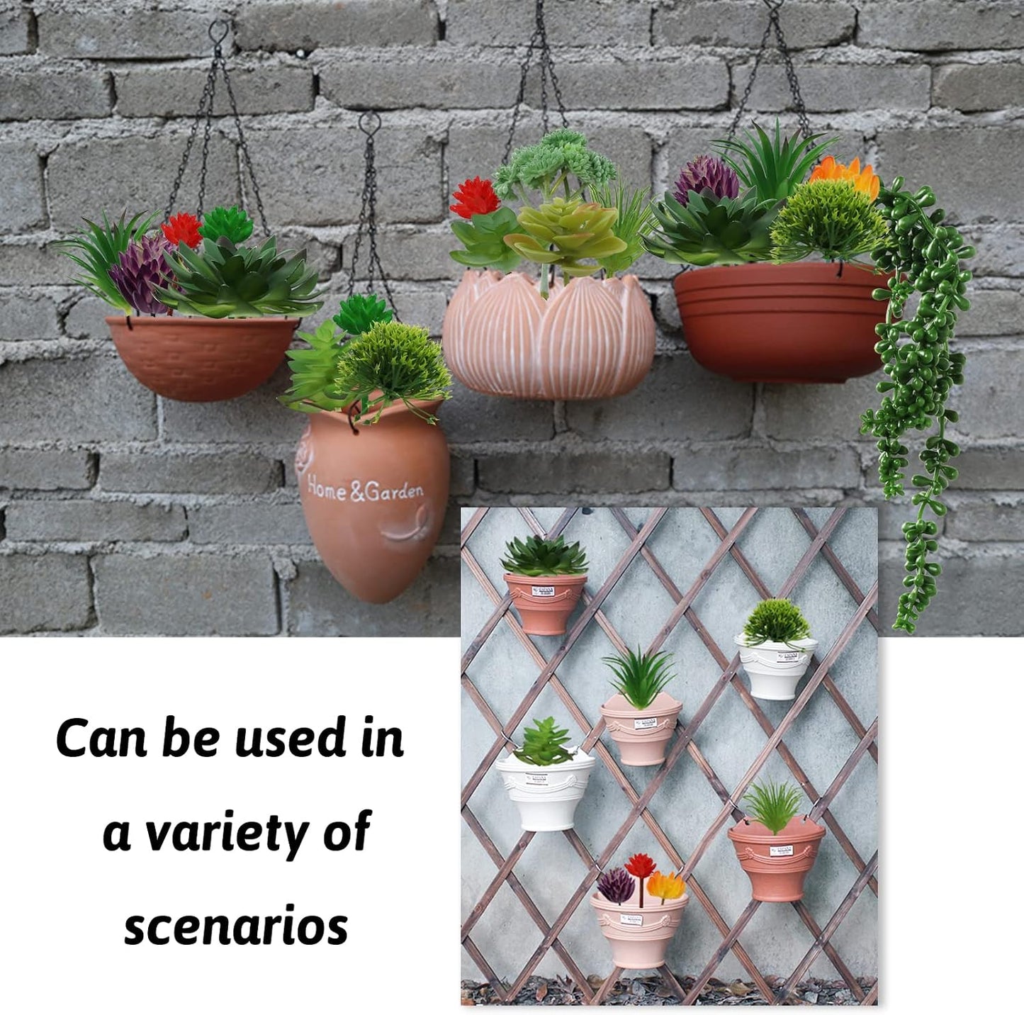 Succulents Plants Artificial / Color 20pcsa / Set of 20