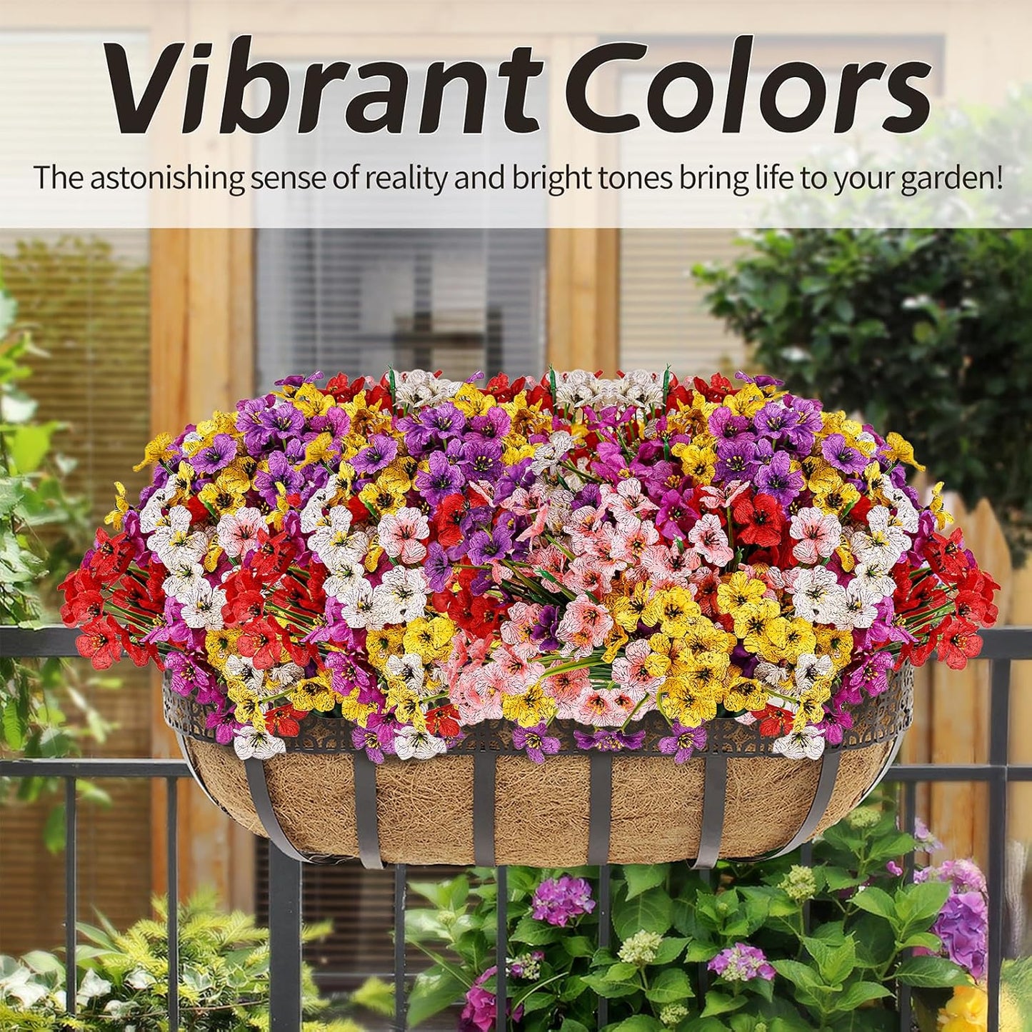 Artificial Plants / 24 Bundles Artificial Flowers