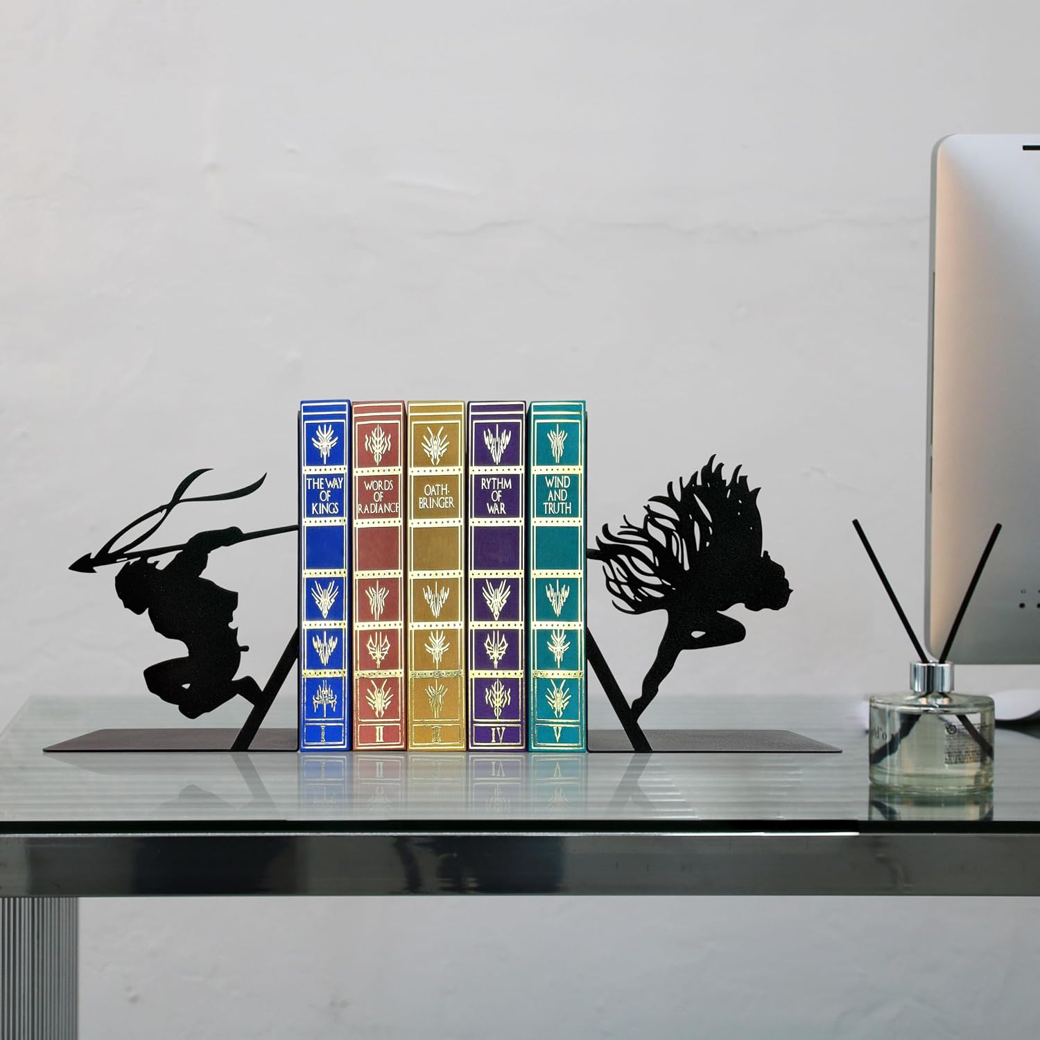 Vin & Kaladin-Inspired Metal Bookends