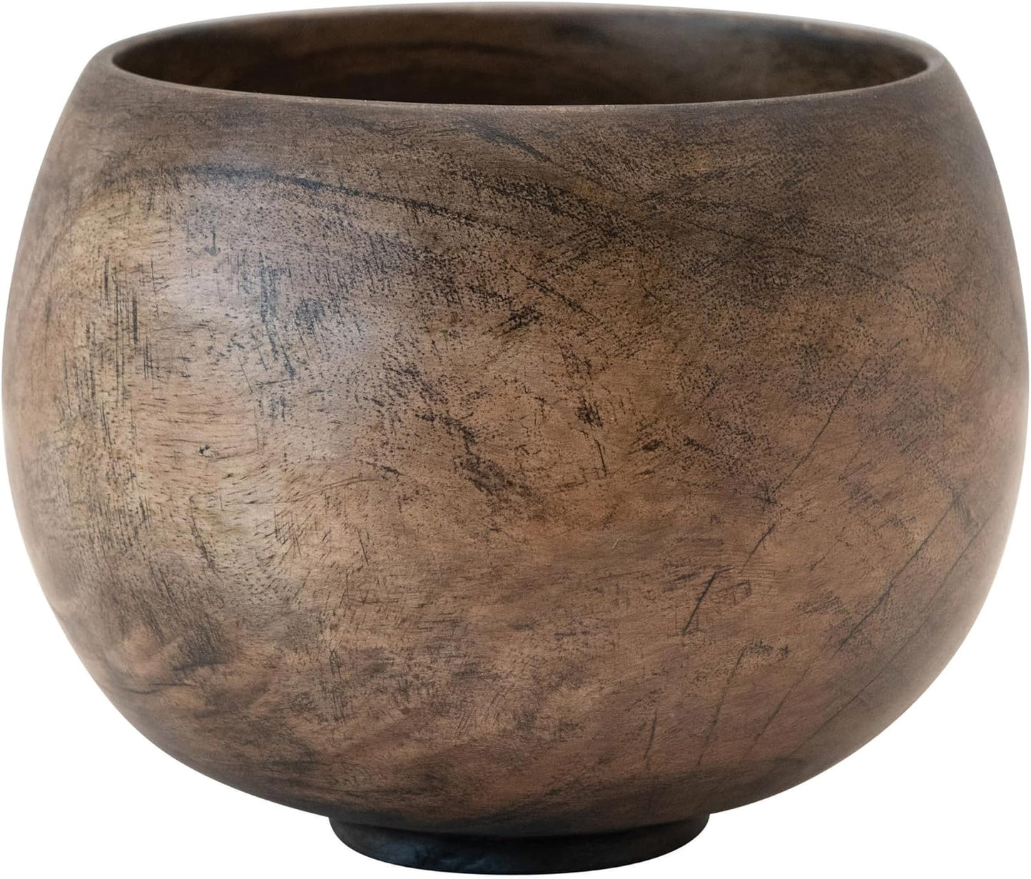 Mango Wood Bowl / Walnut Finish