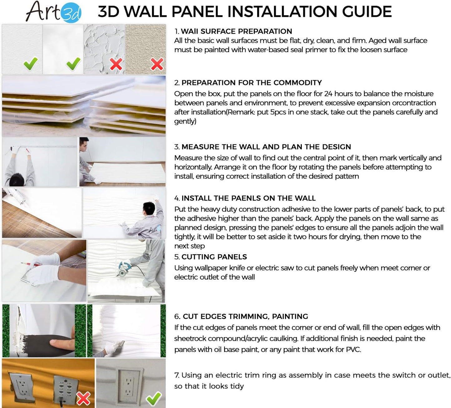 Art3d Decorative 3D Wall Panels 19.7" x 19.7" (Pack of 12), Wall Panels for Home, Office, Coffee Shop, Gray