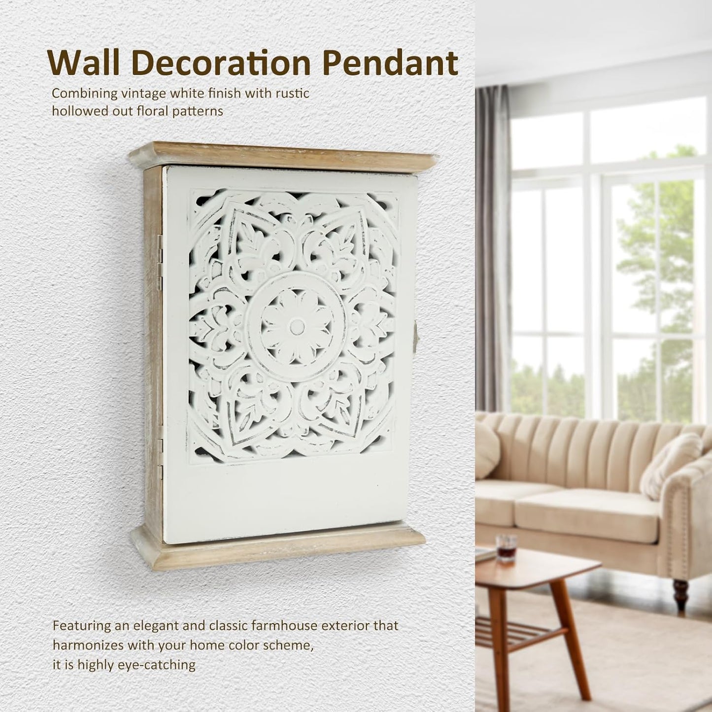 6 Hooks / Decorative Minimalist Key Holder