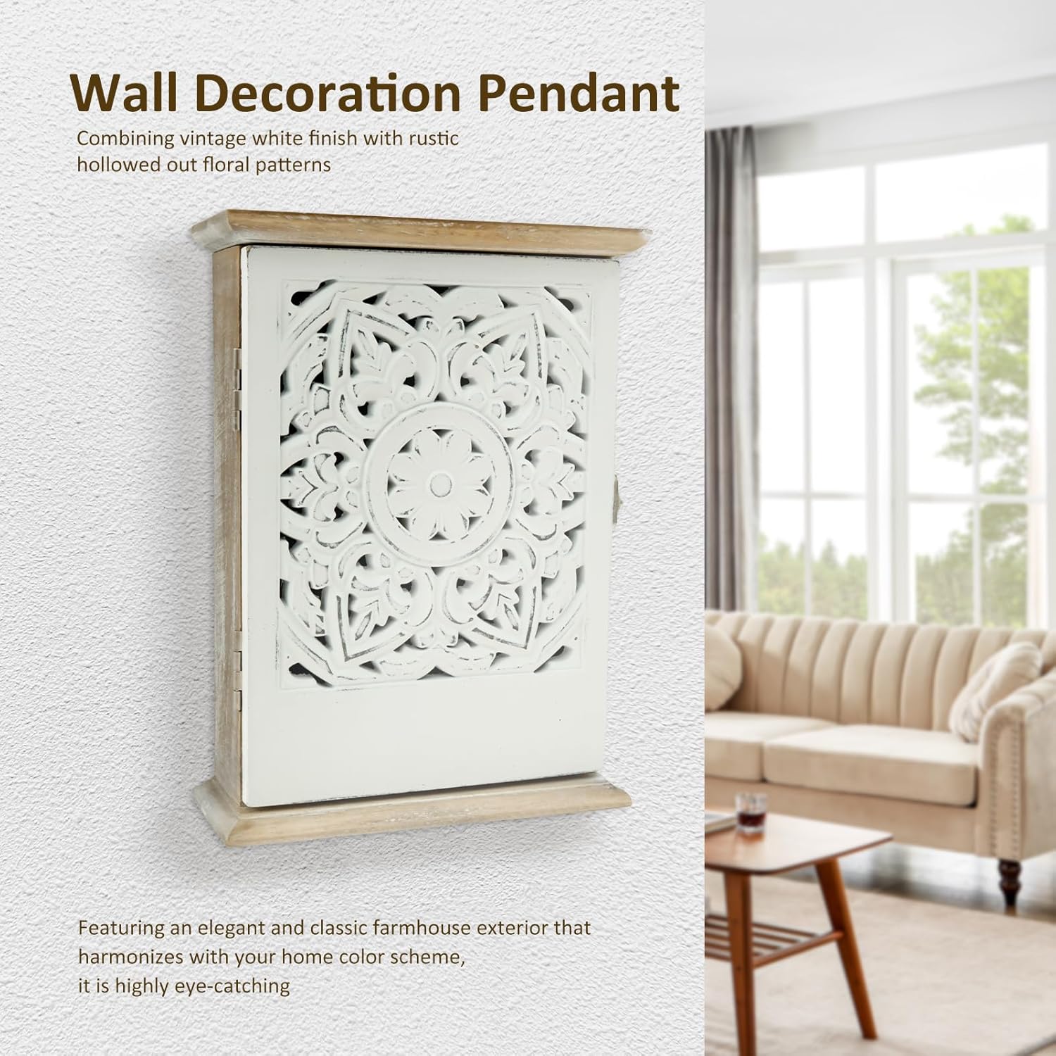 6 Hooks / Decorative Minimalist Key Holder
