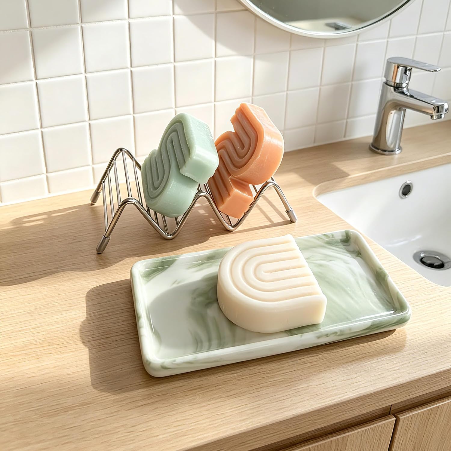Ceramic Dish Tray / Green