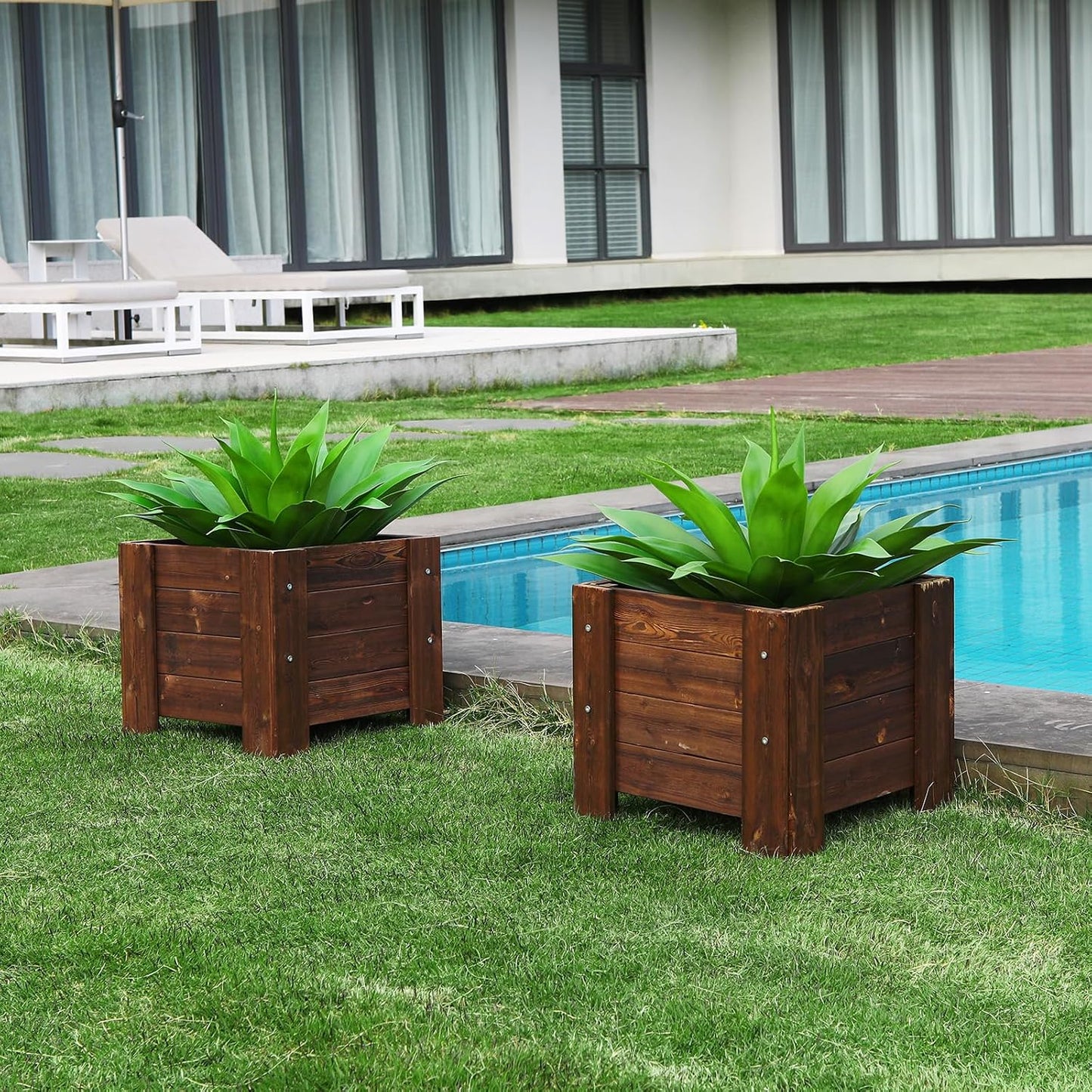 Artificial Plants Fake Agave Succulent Plant Big Size Faux Succulents Stems / 28inch