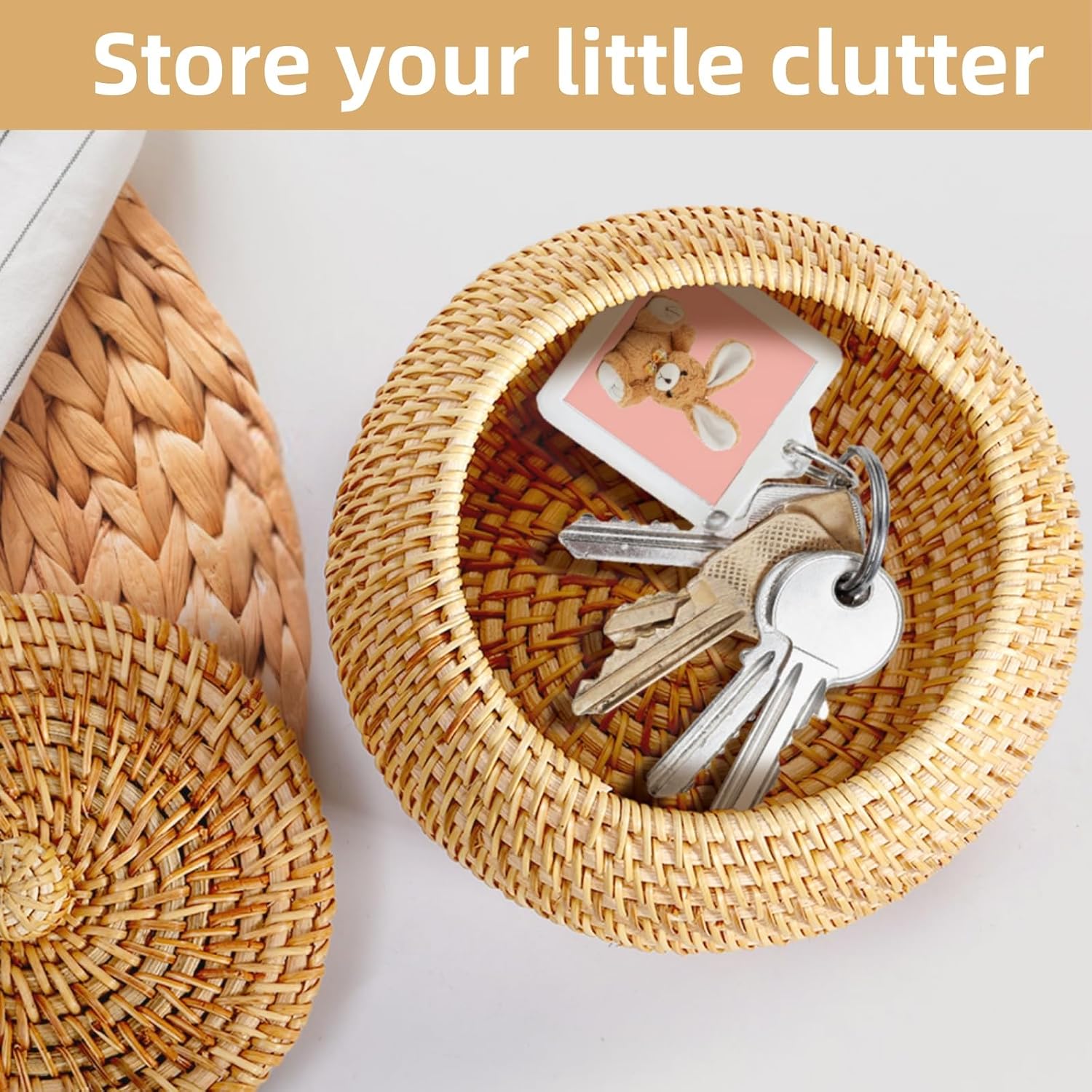 Small Rattan Basket Box