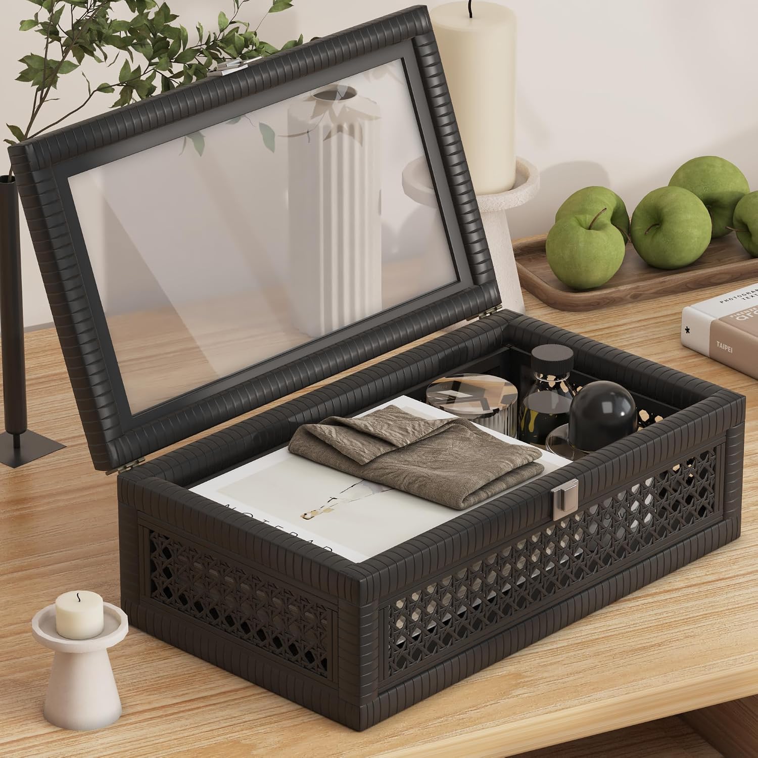 Boho Display Boxes / Profound Black / Set of 2