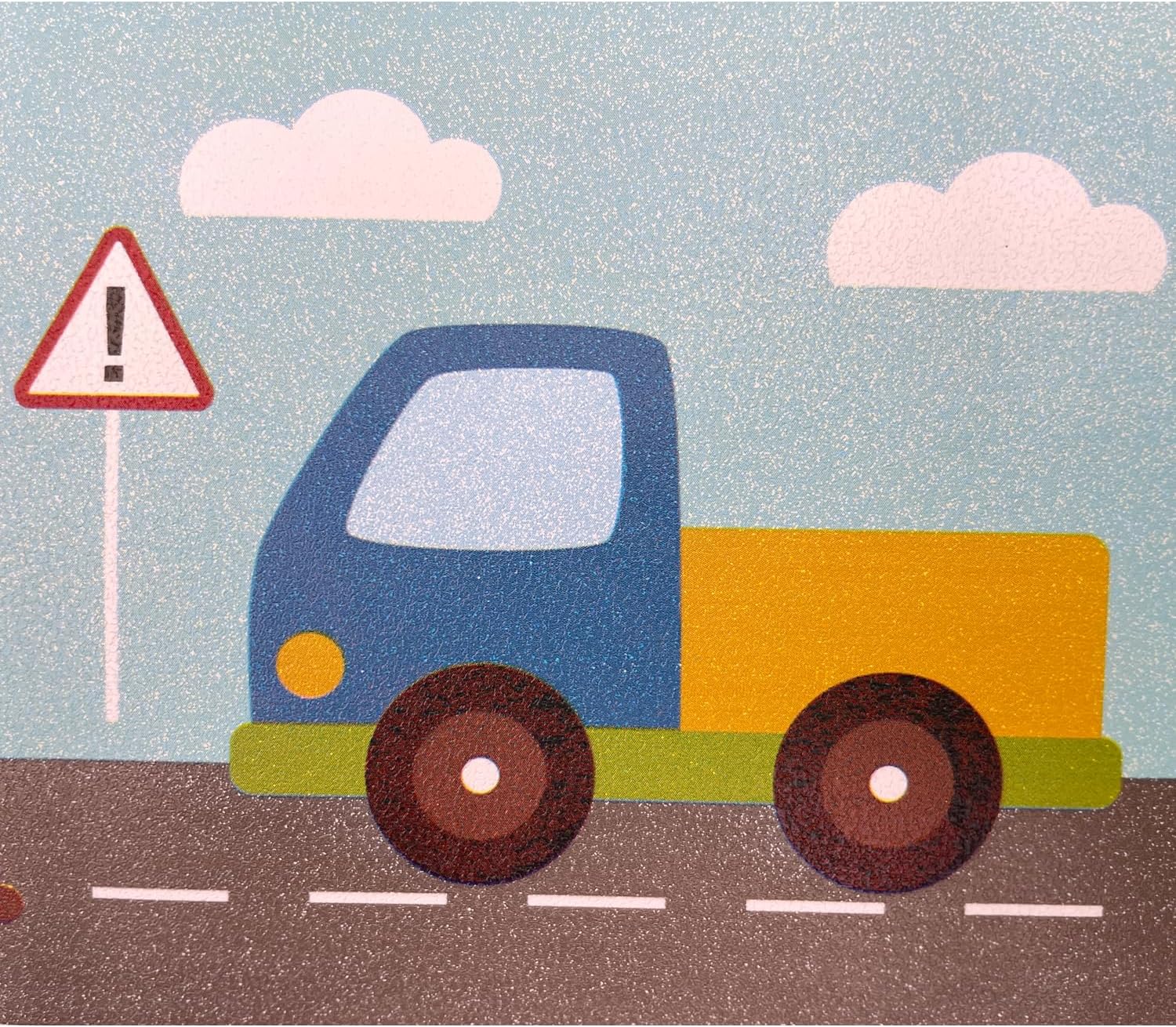 Yifely Traffic Car Wallpaper Border Self-Adhesive Wall Decor Sticker for Kids Room Nursery School