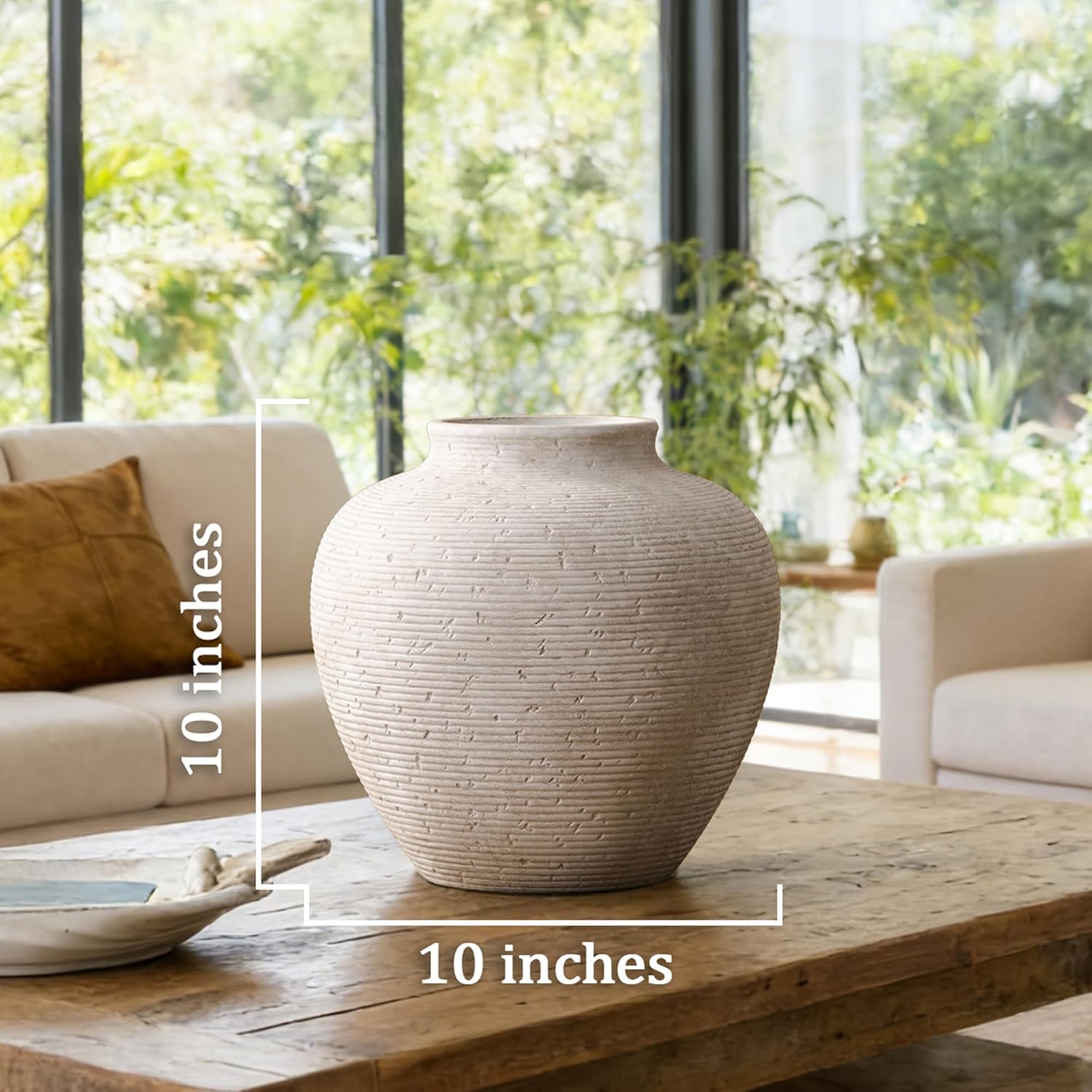 Ceramic Flower Vase Home Decor / Rustic-10