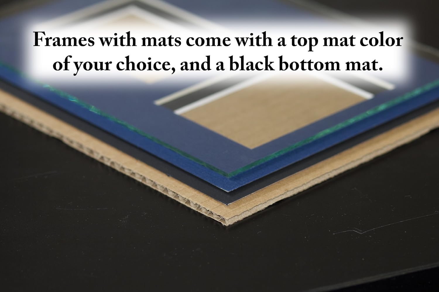 ArtToFrames Collage Photo Frame Single Mat with 3-8x10 Openings with Satin Black Frame and Paloma mat.