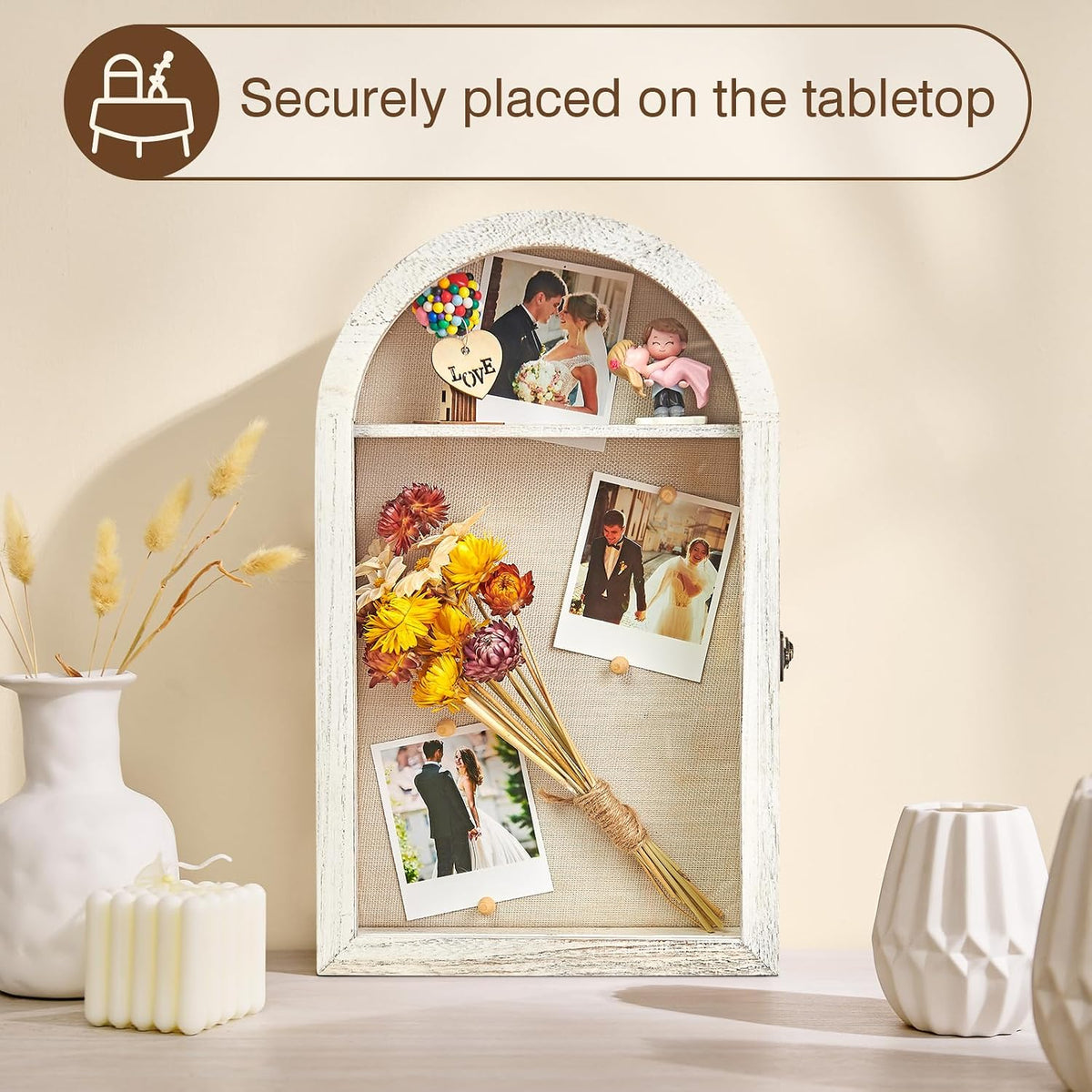 DGWJSU Shadow Box Frame 10x16 Large Shadow Boxes Display Cases with Linen Back and Removable Shelves, Picture Frame