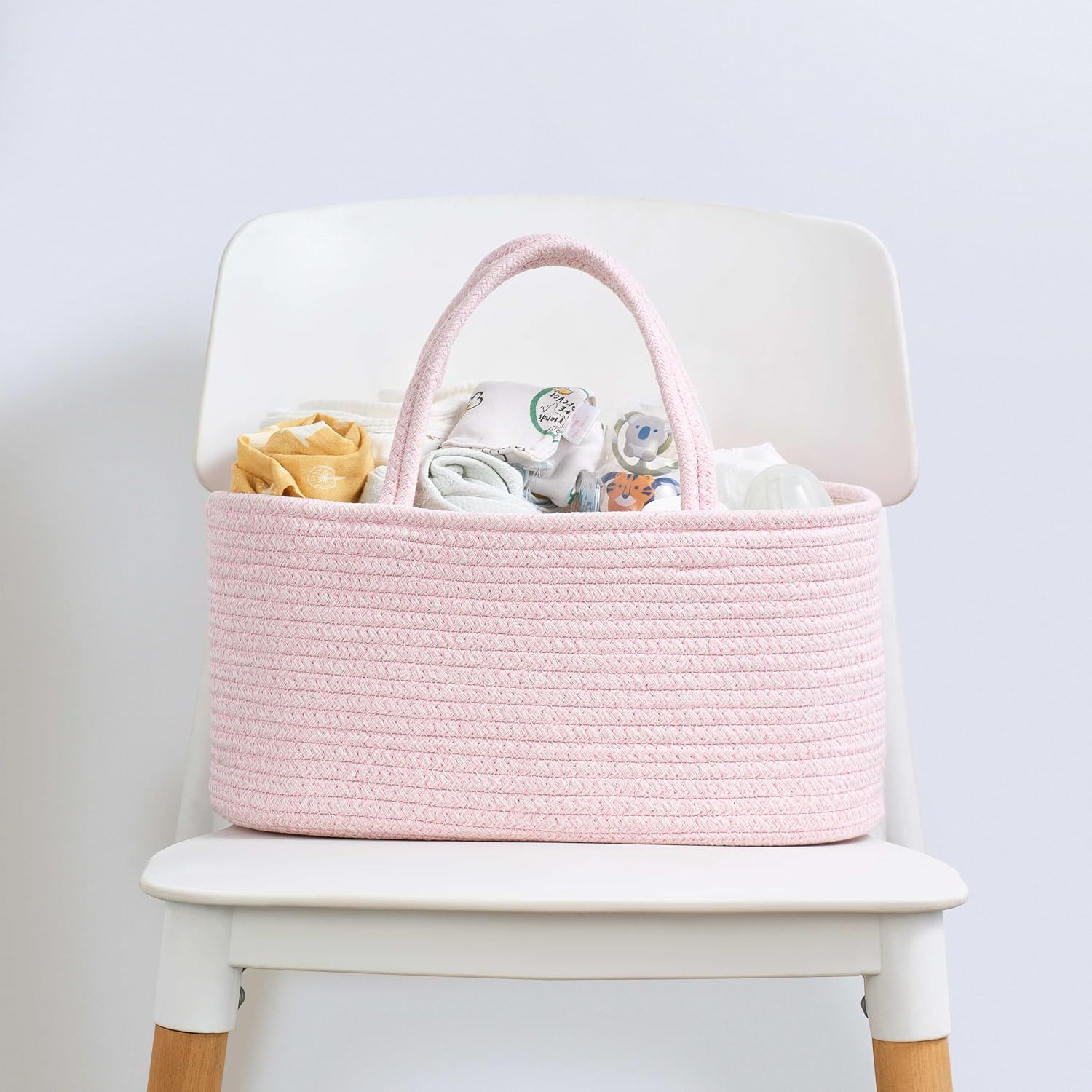Baby Storage Basket / Light Pink / Small