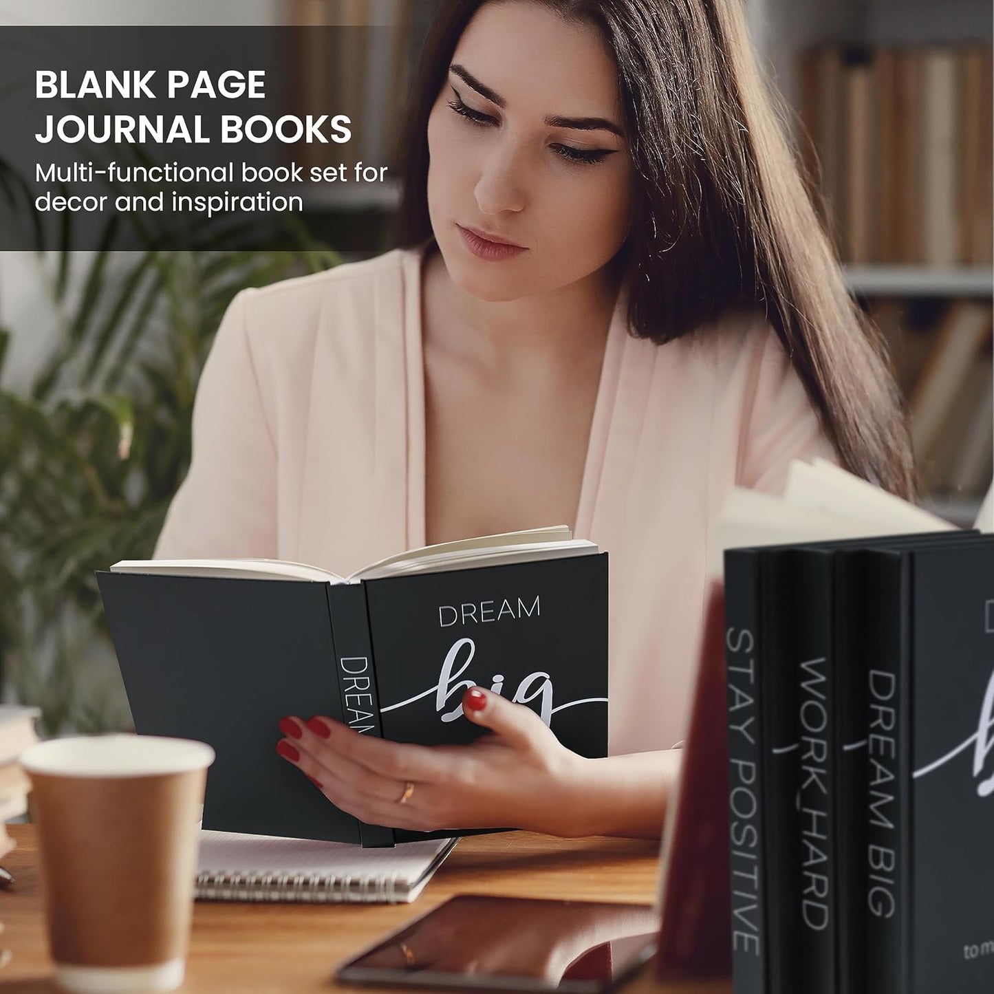 Decorative Books / Book Shelf Decor / Black