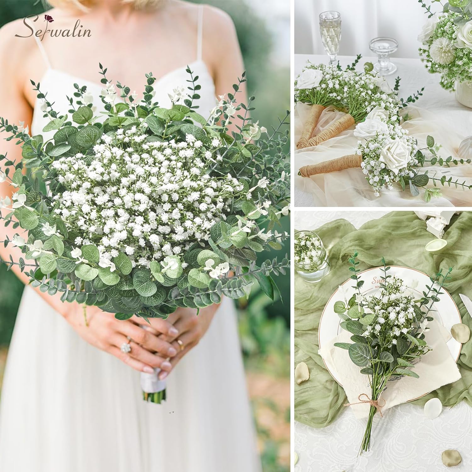 Babys Breath Artificial Flowers Bulk / Set of 100
