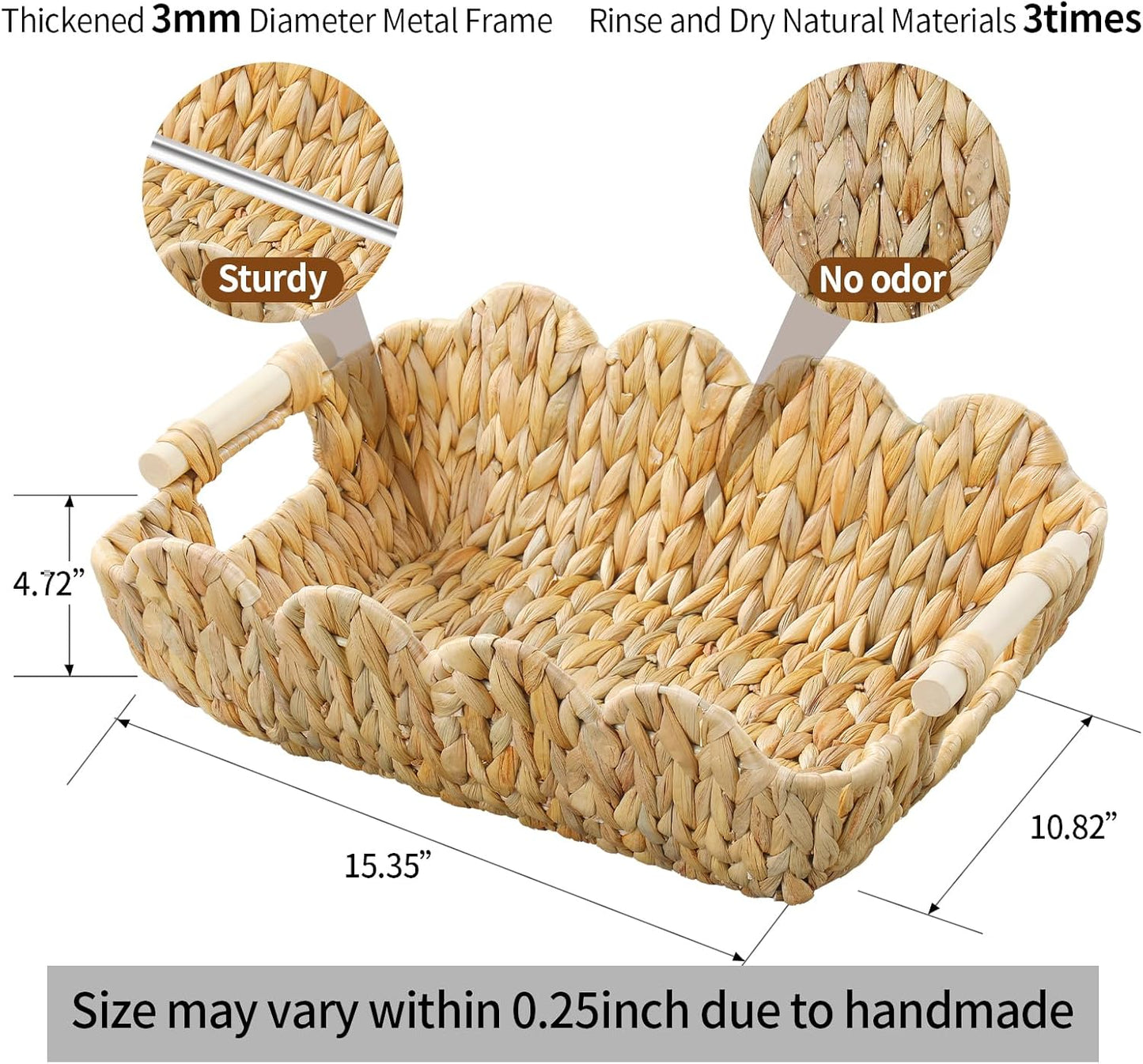 Wicker Basket for Gifts / Water Hyacinth