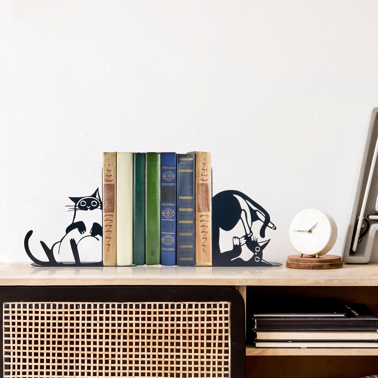 Cat Metal Bookends Cat Book Ends