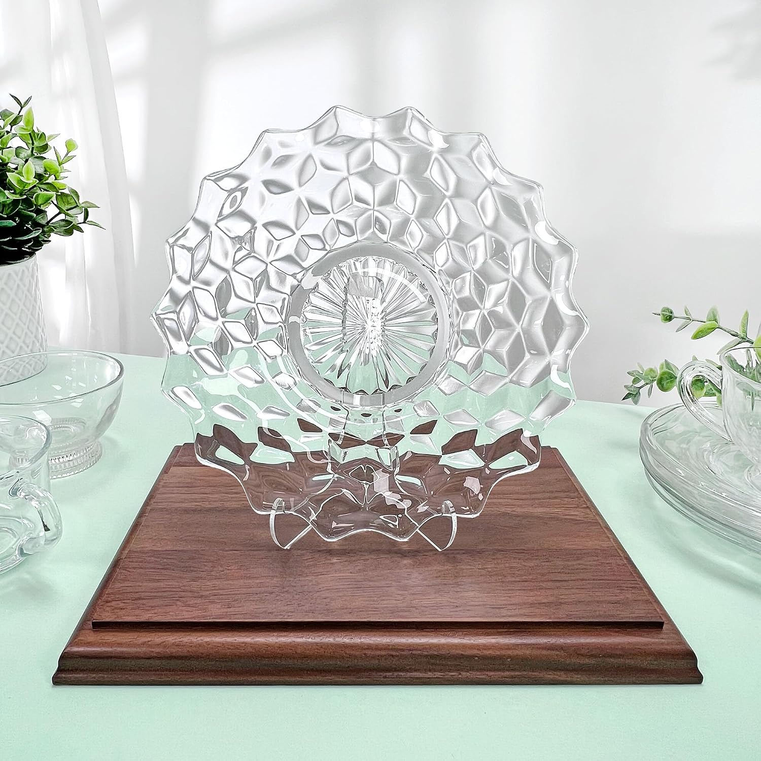 Solid Walnut Rectangular Wood Display Base / 10 x 7 / 0.75