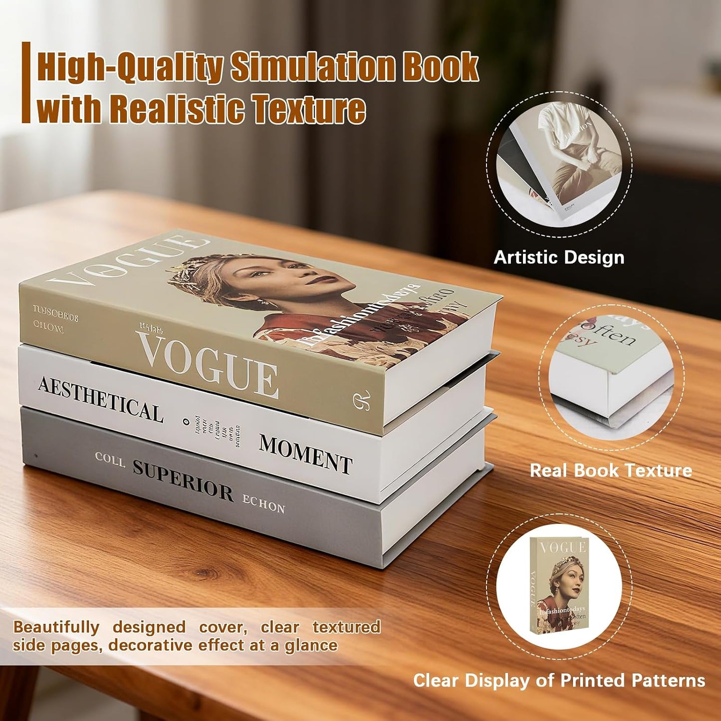 Fashion Faux Book Modern Decor Books / 27*17*4cm-b / Set of 6