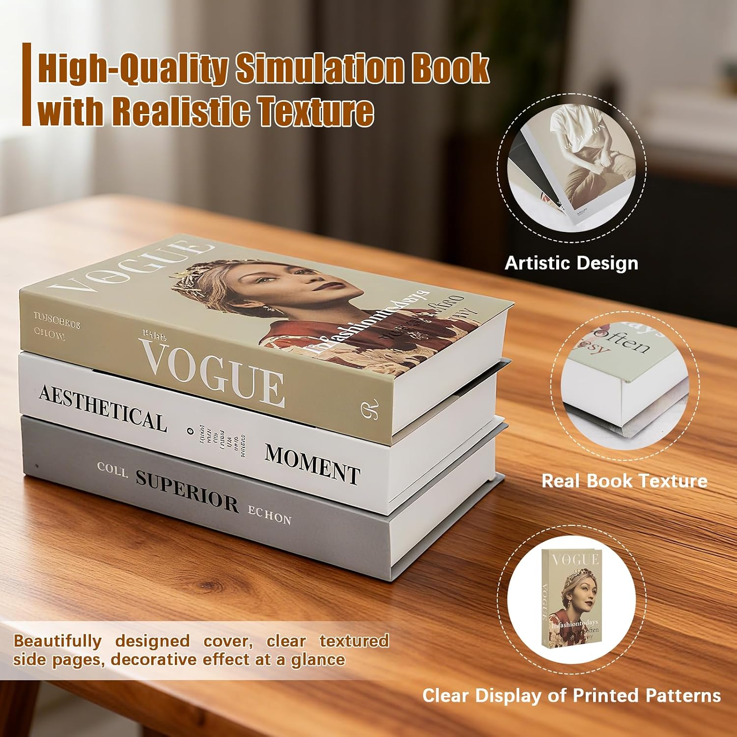 Fashion Faux Book Modern Decor Books / 27*17*4cm-b / Set of 6