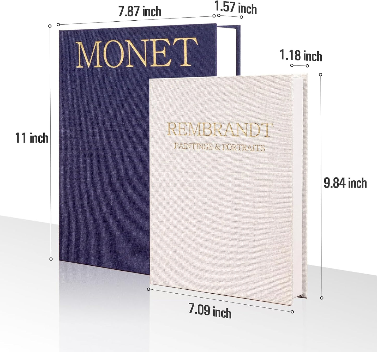 Linen Fake Book / Dark Blue & White