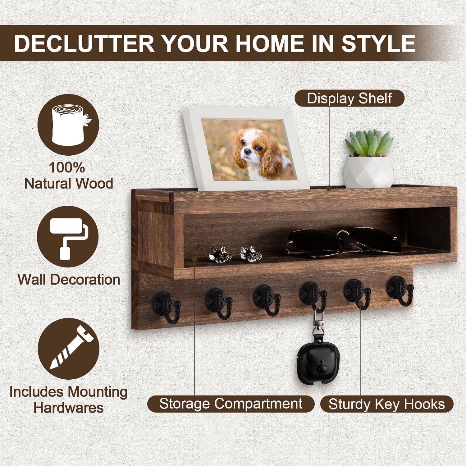 Home Decor Rack / Brown