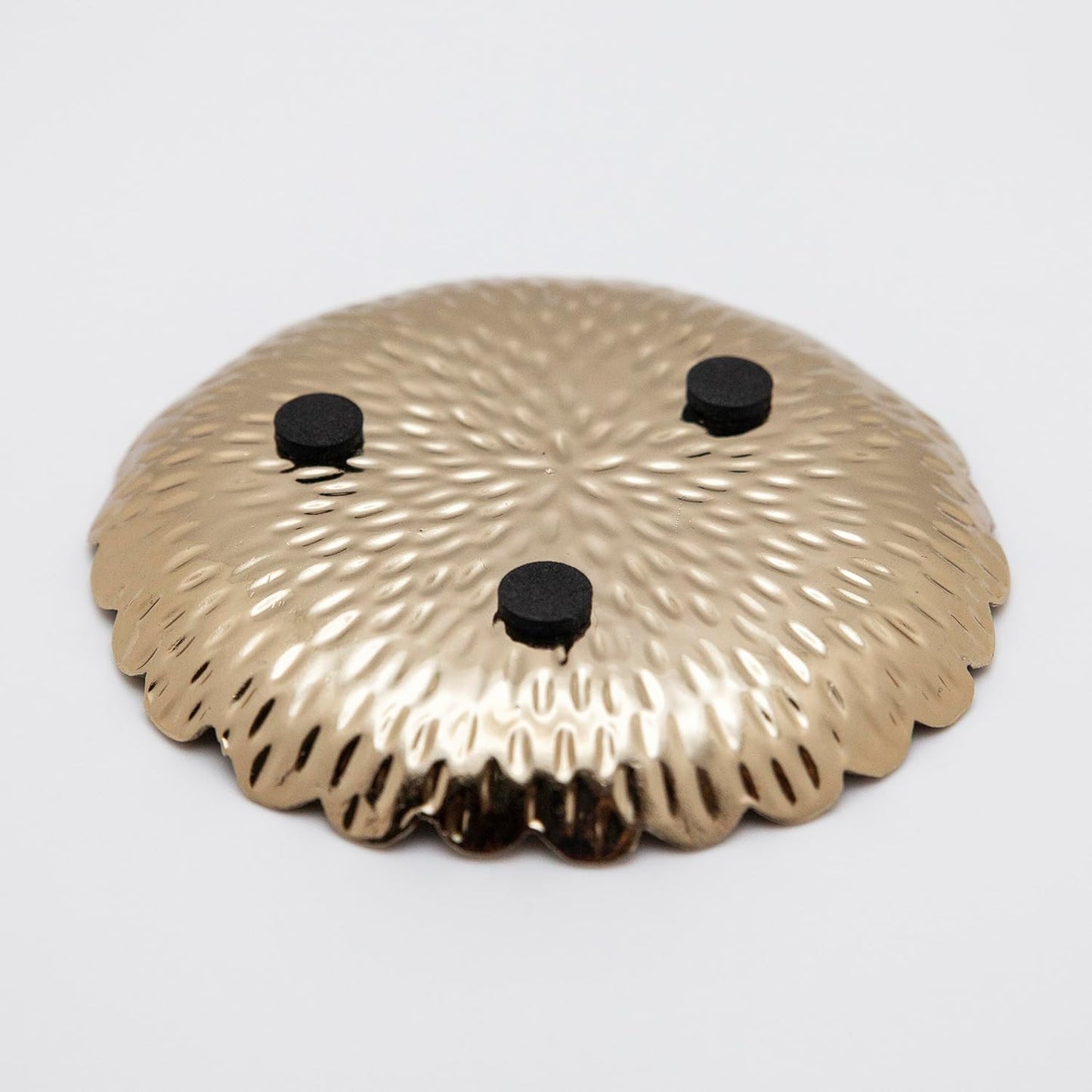 Brass Jewelry Tray / Brass with Embossed Design / Gold
