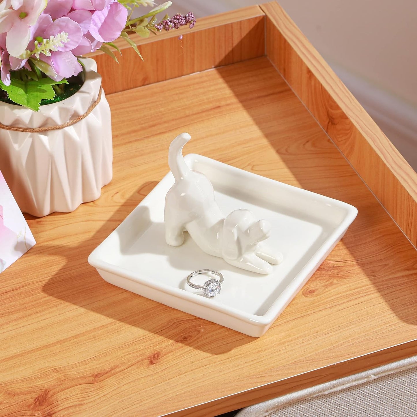 Ring Holder Dish Jewelry Holder / Dog
