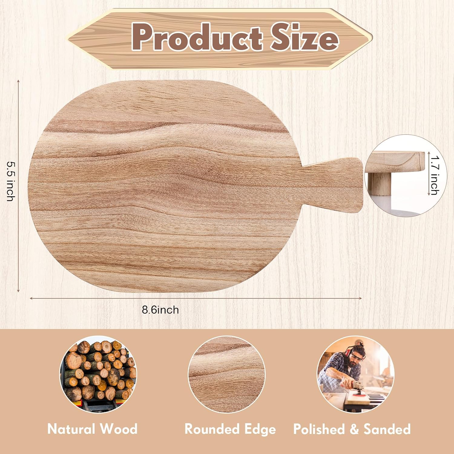 Wood Pedestal Stand / Rustic Wooden Soap Tray for Bottles Candles
