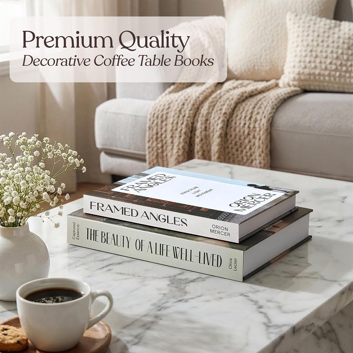 Coffee Table Decor Faux Books for Decoration / Photography & Lifestyle