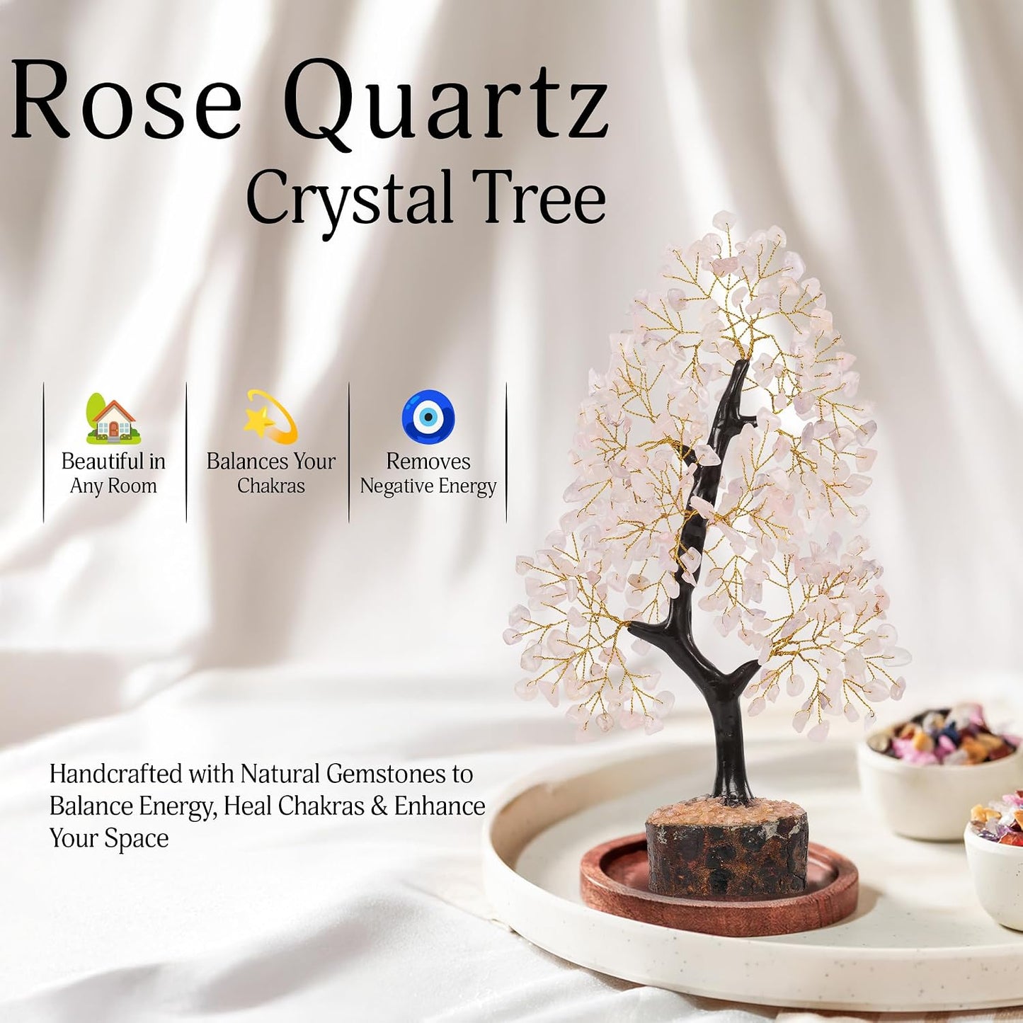 Tree Decoration 10 / Rose Quartz / Pink / 12 Inch