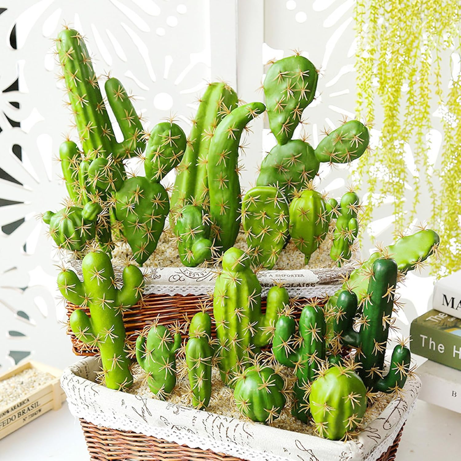 Faux Fake Succulents Artificial Cactus Decor Artificial Succulent Plants Faux / Color 5 / Set of 6