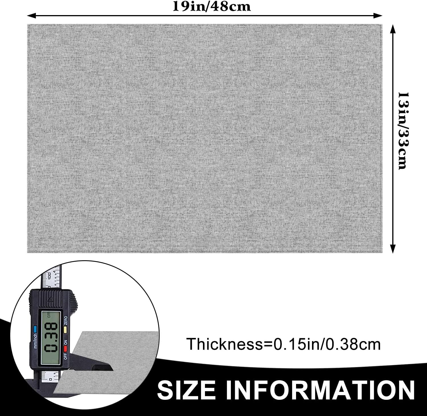 Cloth Placemats Set of 6, Cotton Linen Blend Machine Washable Durable Linen Table Mats, Heat Resistant Placemats