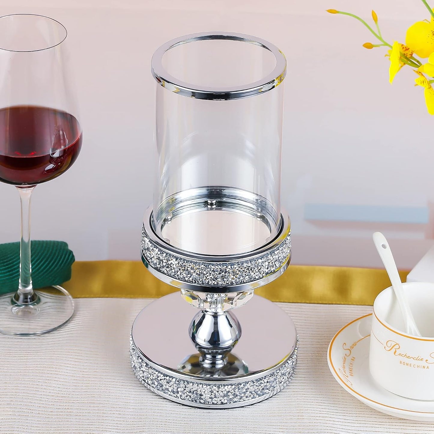 Candle Holder for Pillar Candle, Pillar Candle Holders for Wedding, Coffee Dining Table, Christmas, Table Centerpieces