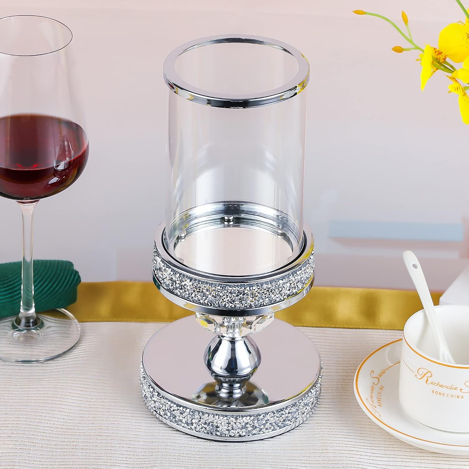 Candle Holder for Pillar Candle, Pillar Candle Holders for Wedding, Coffee Dining Table, Christmas, Table Centerpieces