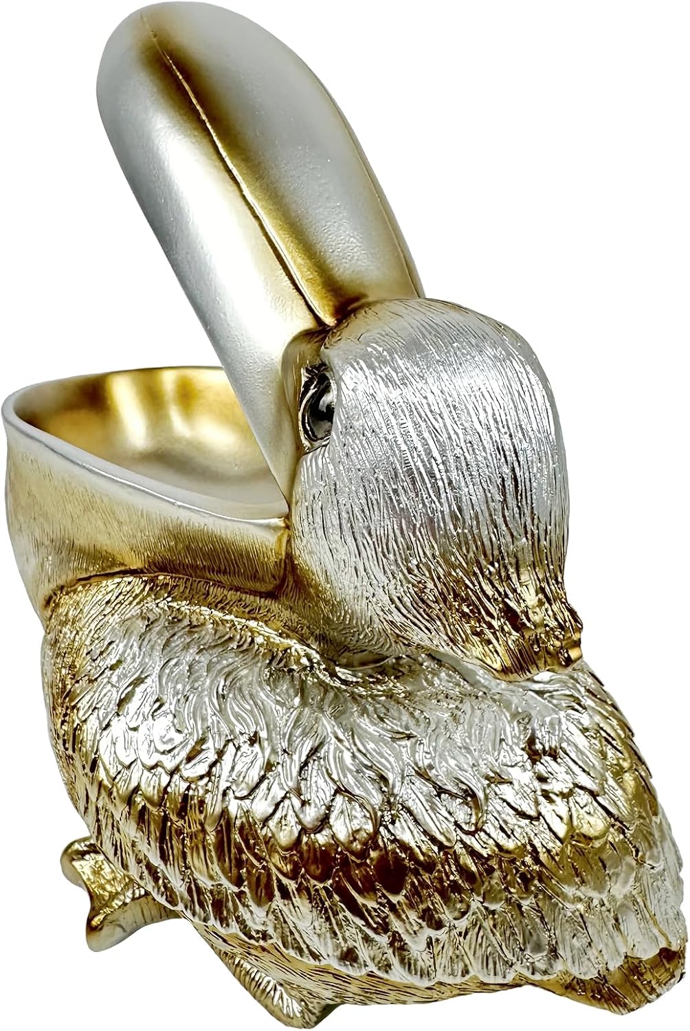 Creative Resin Statues Pelican Birds Statues Toucan Figurines Entrance Decor Ornament Candy / Silver