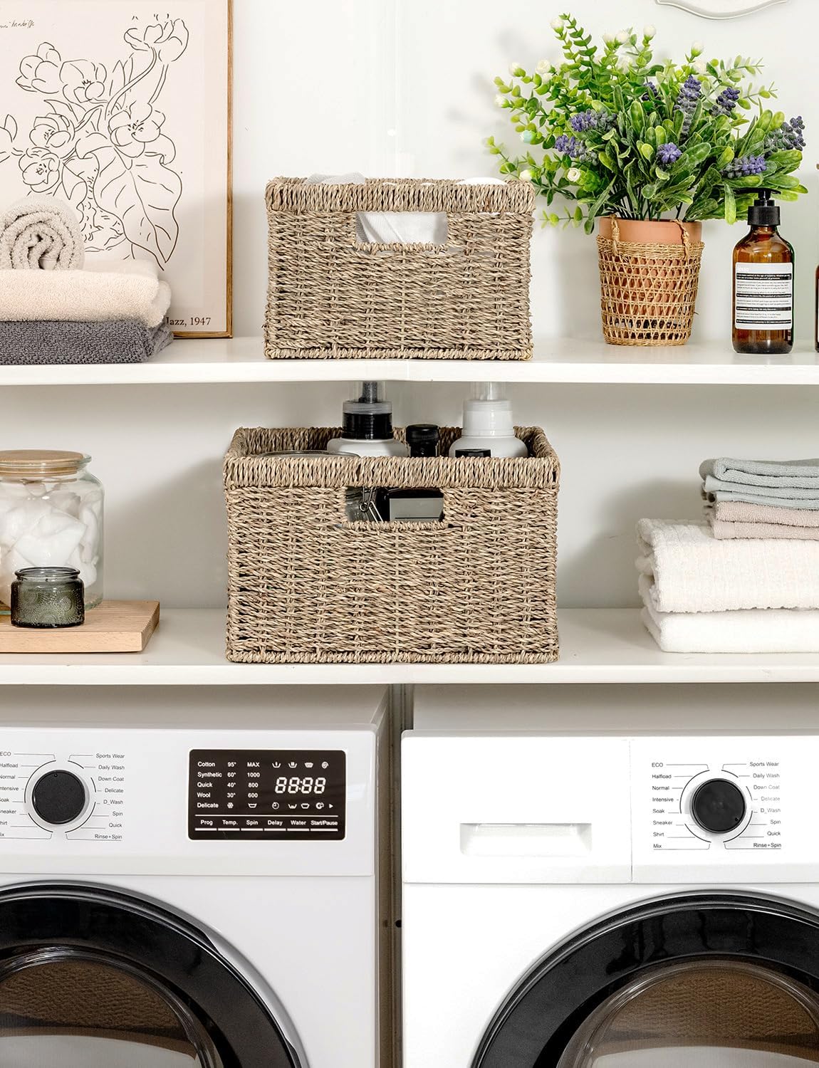 Wicker Storage Baskets / Natural