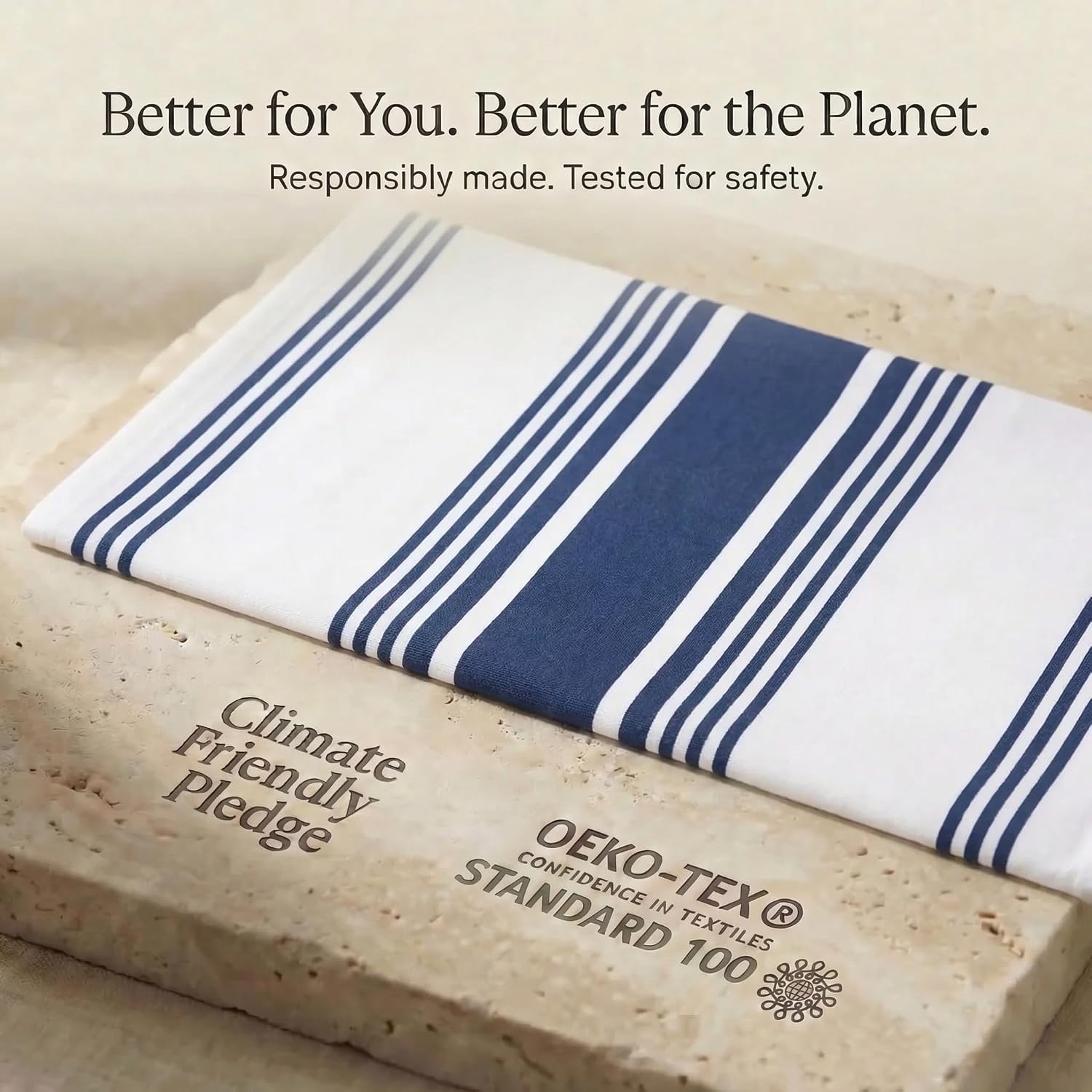 Urban Villa Kitchen Towels 100% Cotton Dish Towels for Kitchen (Set of 6) 20”x30” Dish Cloths Highly Absorbent Kitchen