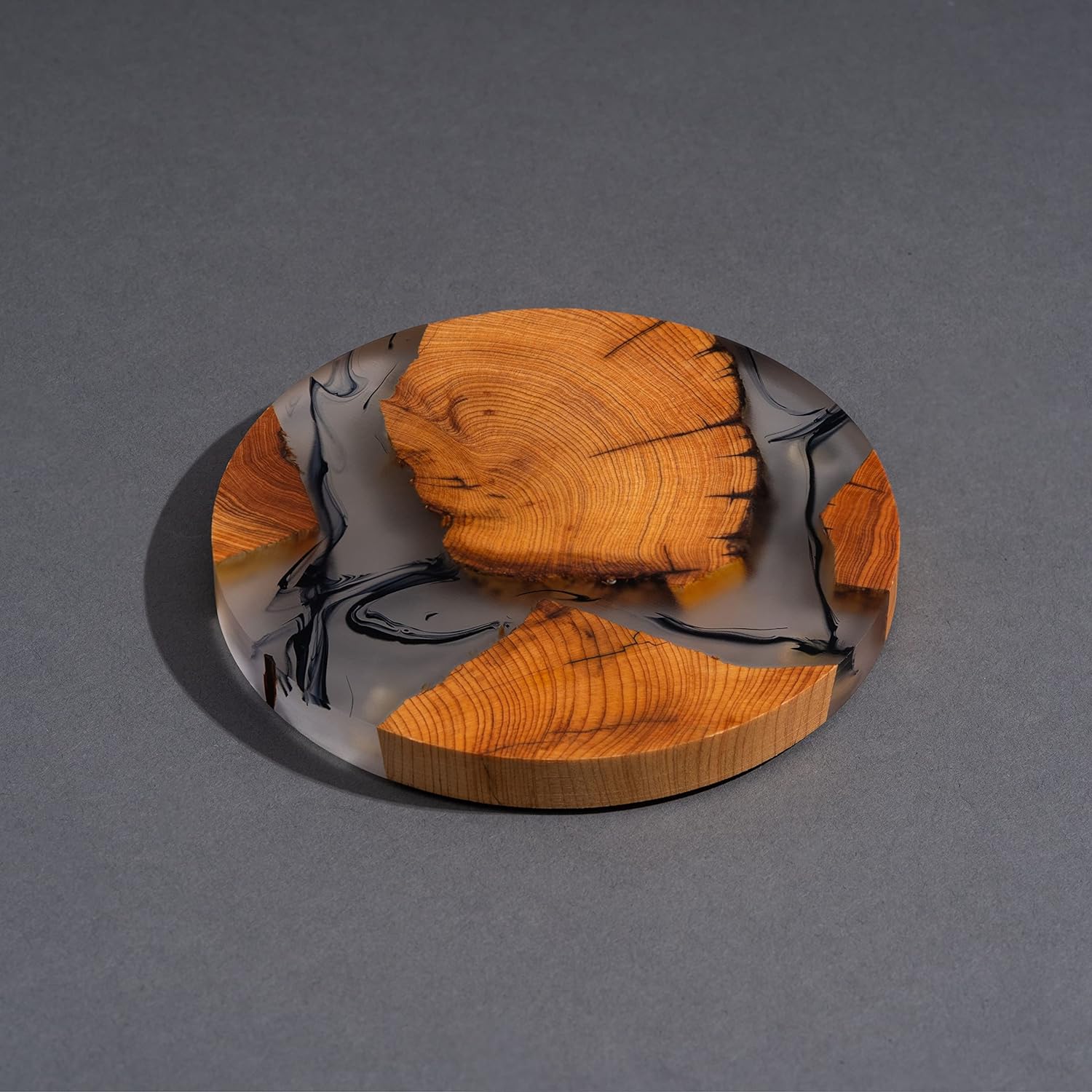 Wooden Absorbent Coasters / Set of 6