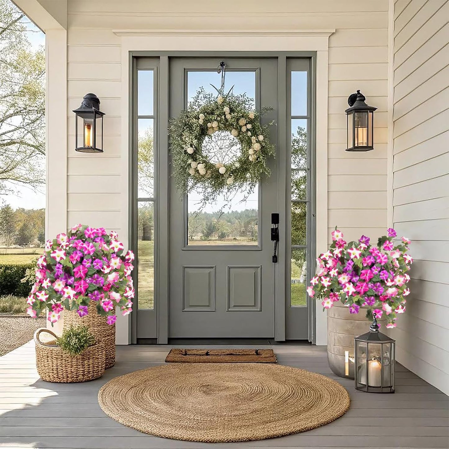 Artificial Flowers / UV Resistant fake Plants Flowers Bundles