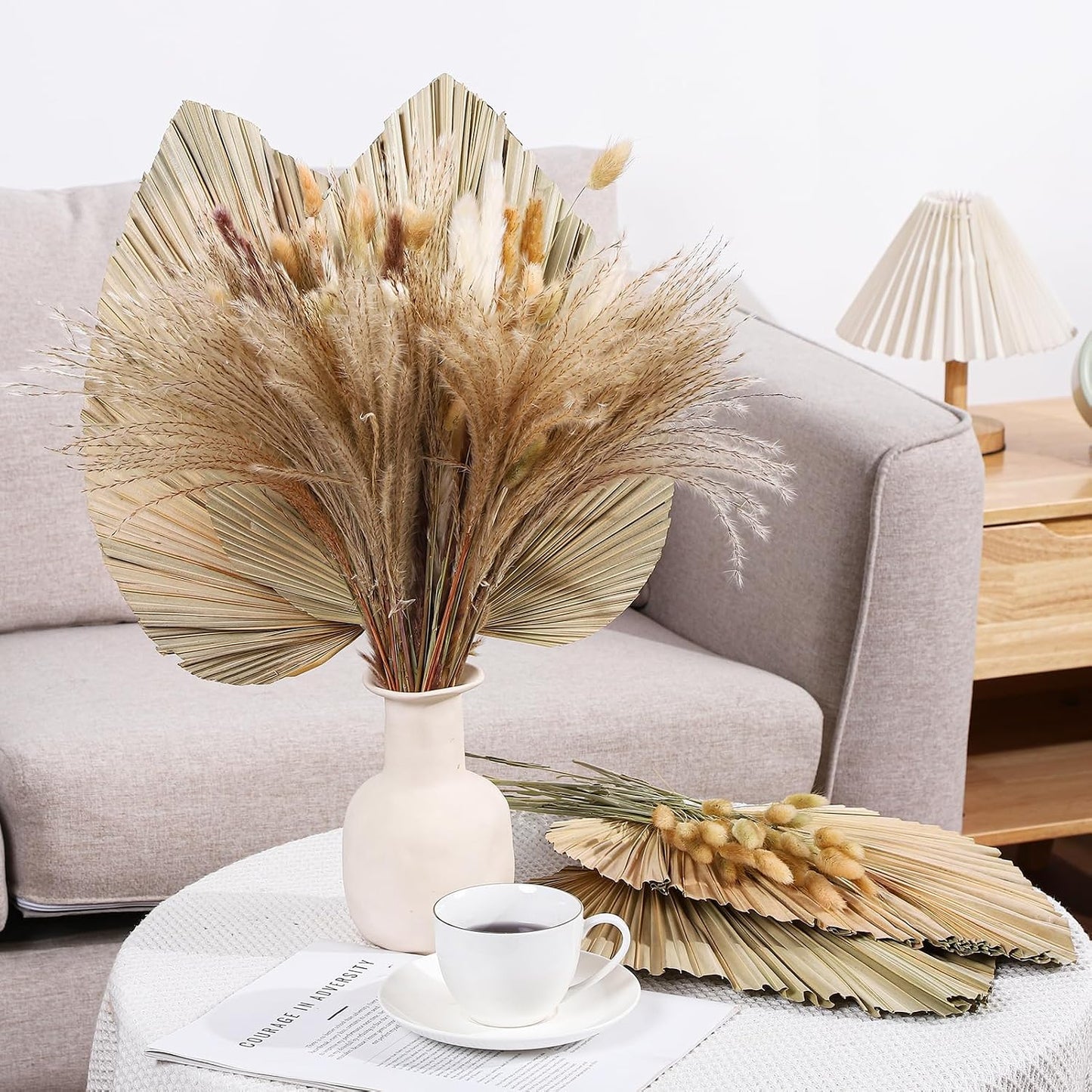 Boho Dried Pampas Grass Decor Bulk / Set of 105