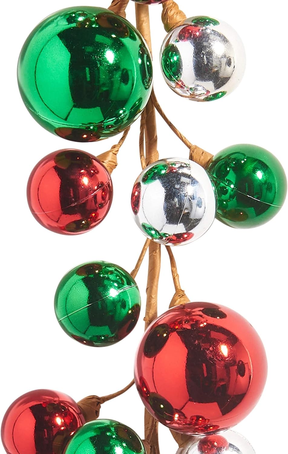 RAZ Imports - 4 Foot Multicolored Ball Christmas Garland