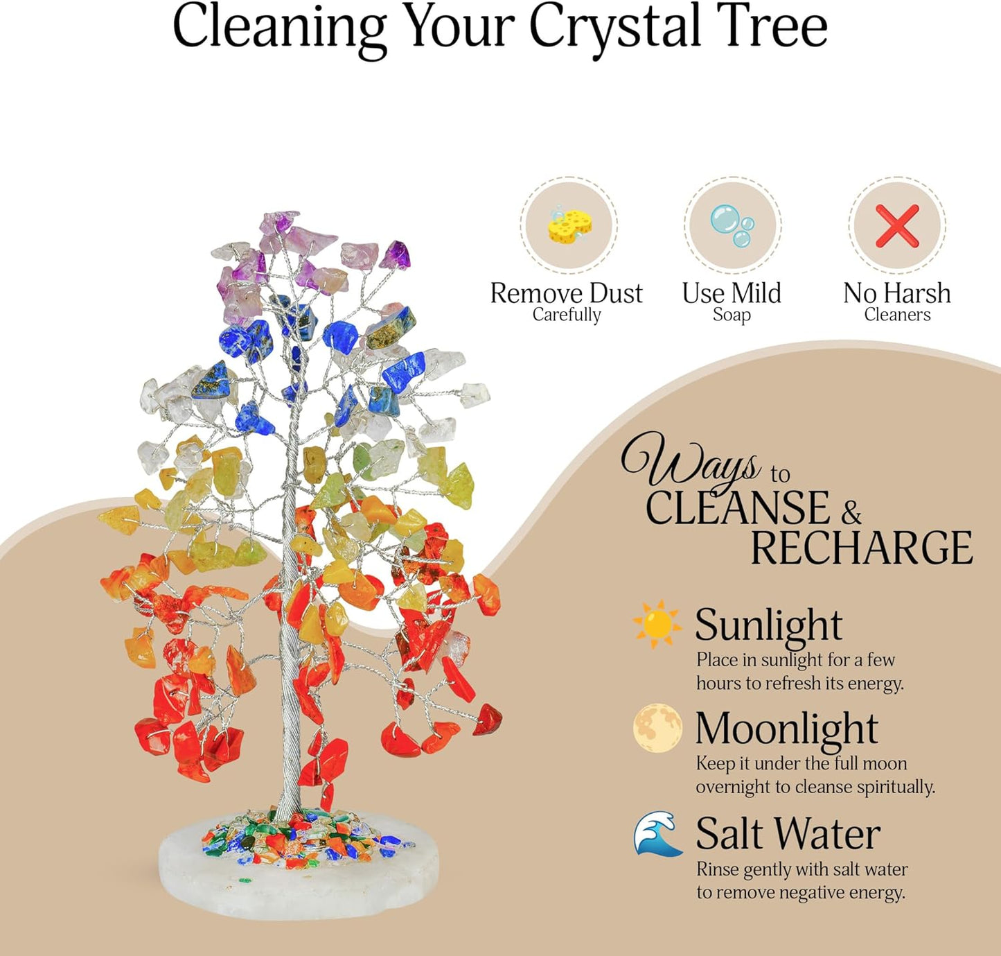 Birthday Gifts for Women / Seven Chakra Agate Slice Base