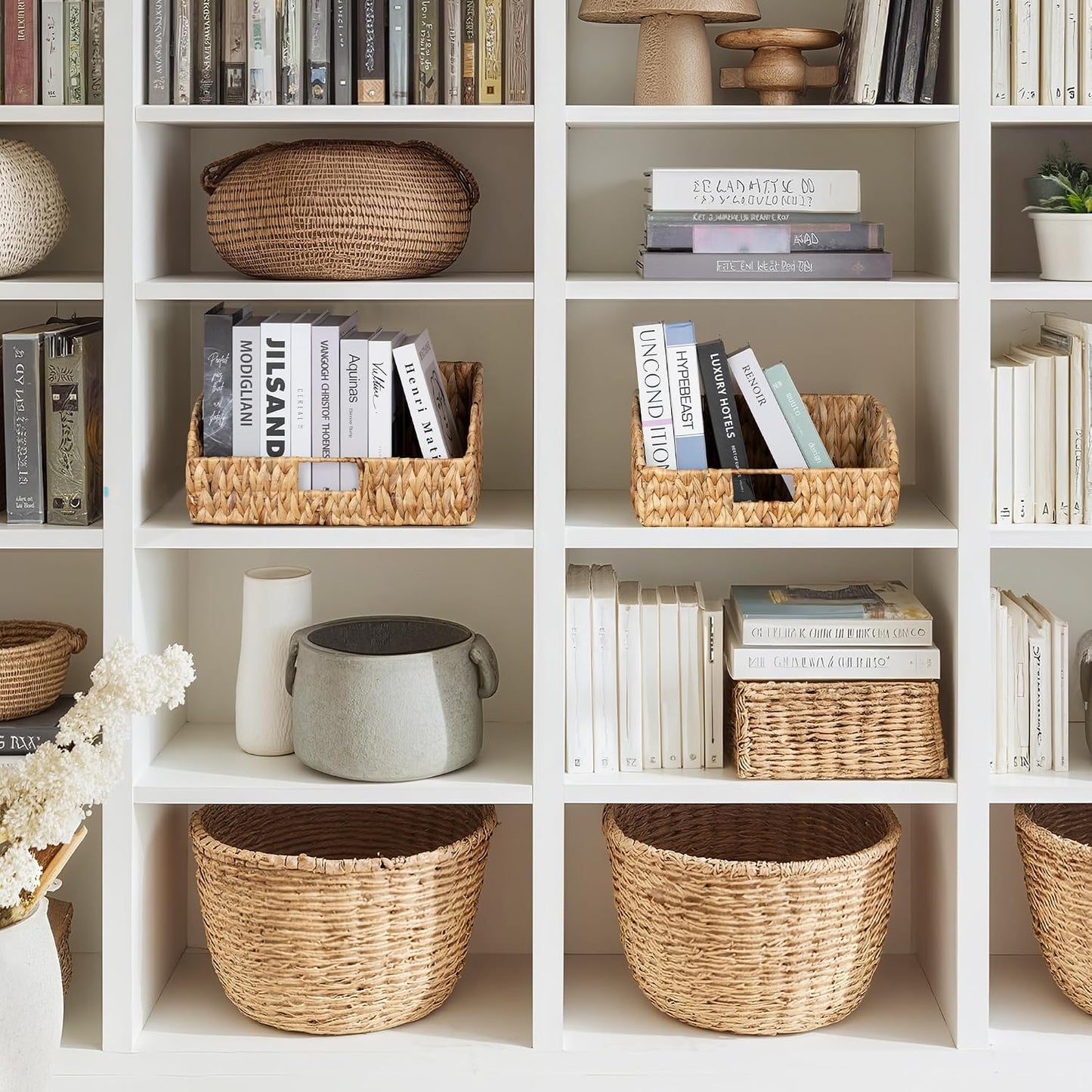 Pantry Organizers / Water Hyacinth Baskets / Natural