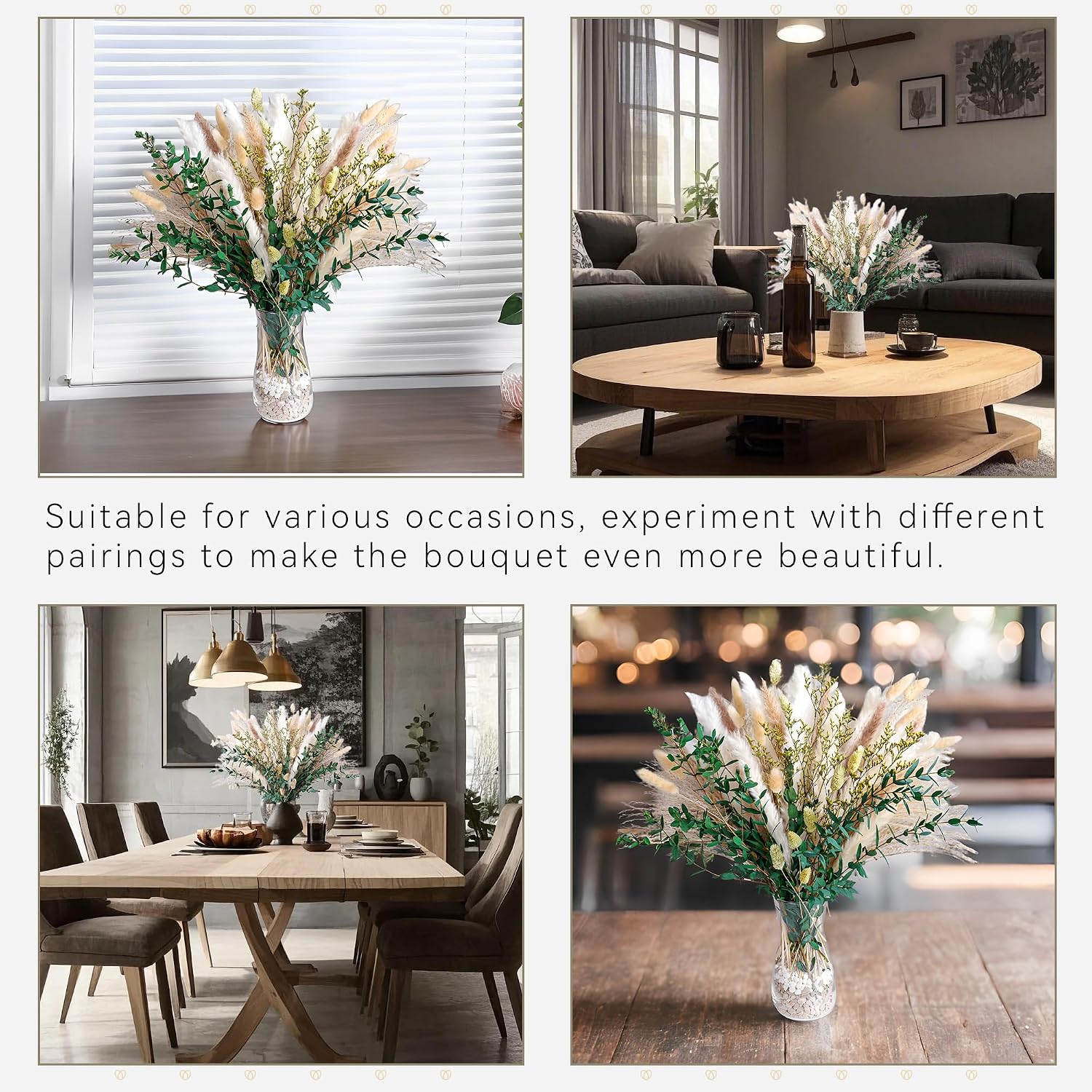 Boho Home & Wedding Floral Arrangements / B / Green