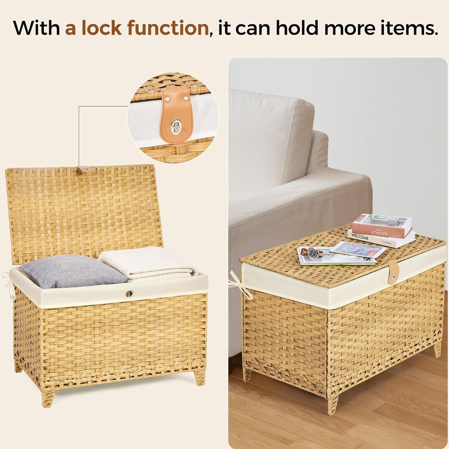 Rattan Shelf Basket / 160L / Natural