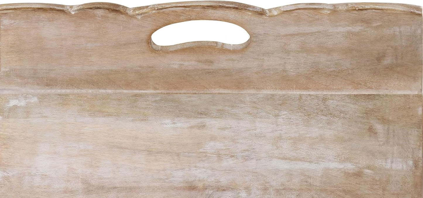 Rustic Food Tray / White Wash