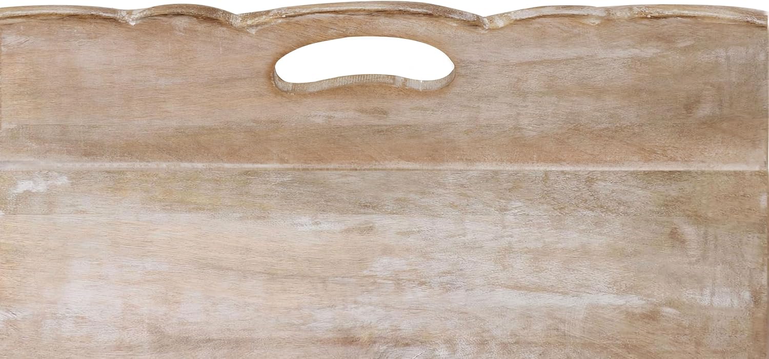 Rustic Food Tray / White Wash