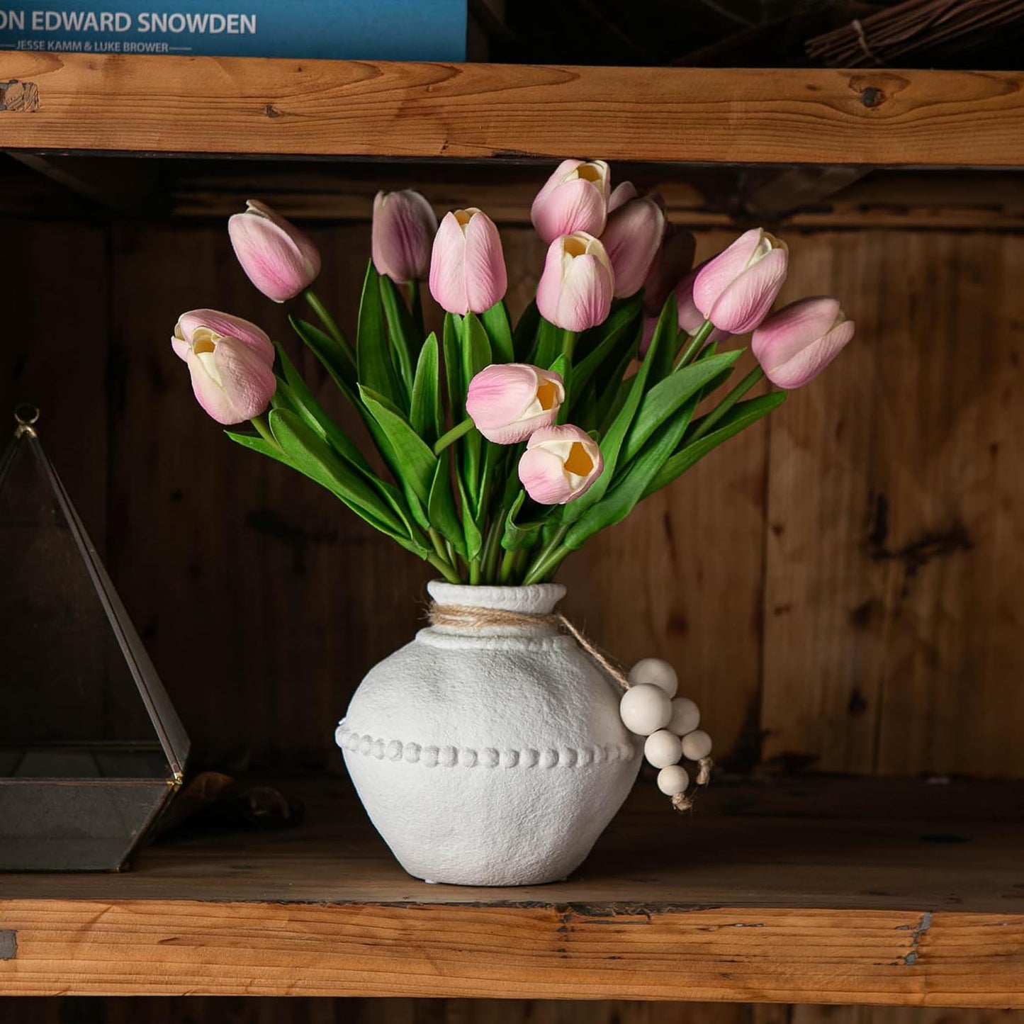 Rustic Ceramic Vase / White - Small