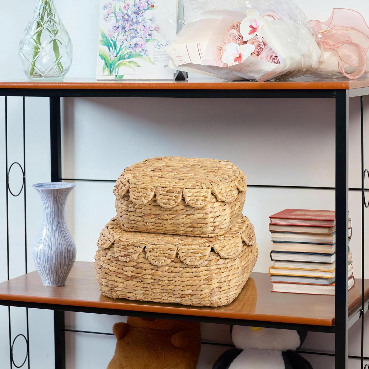 Wicker Storage Baskets / Set of 2